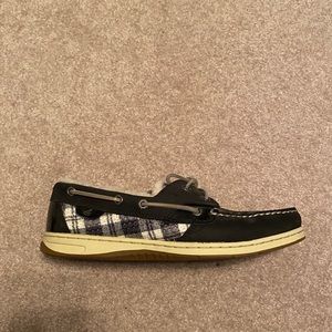 Sperry TopSider fur-lined plaid!